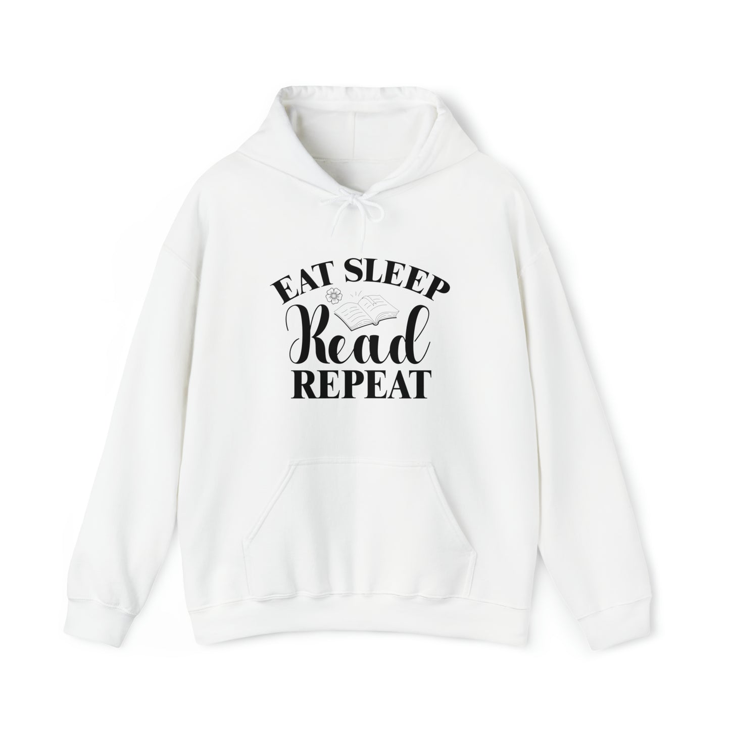 "Eat Sleep Read Repeat" Unisex Heavy Blend™ Hooded Sweatshirt