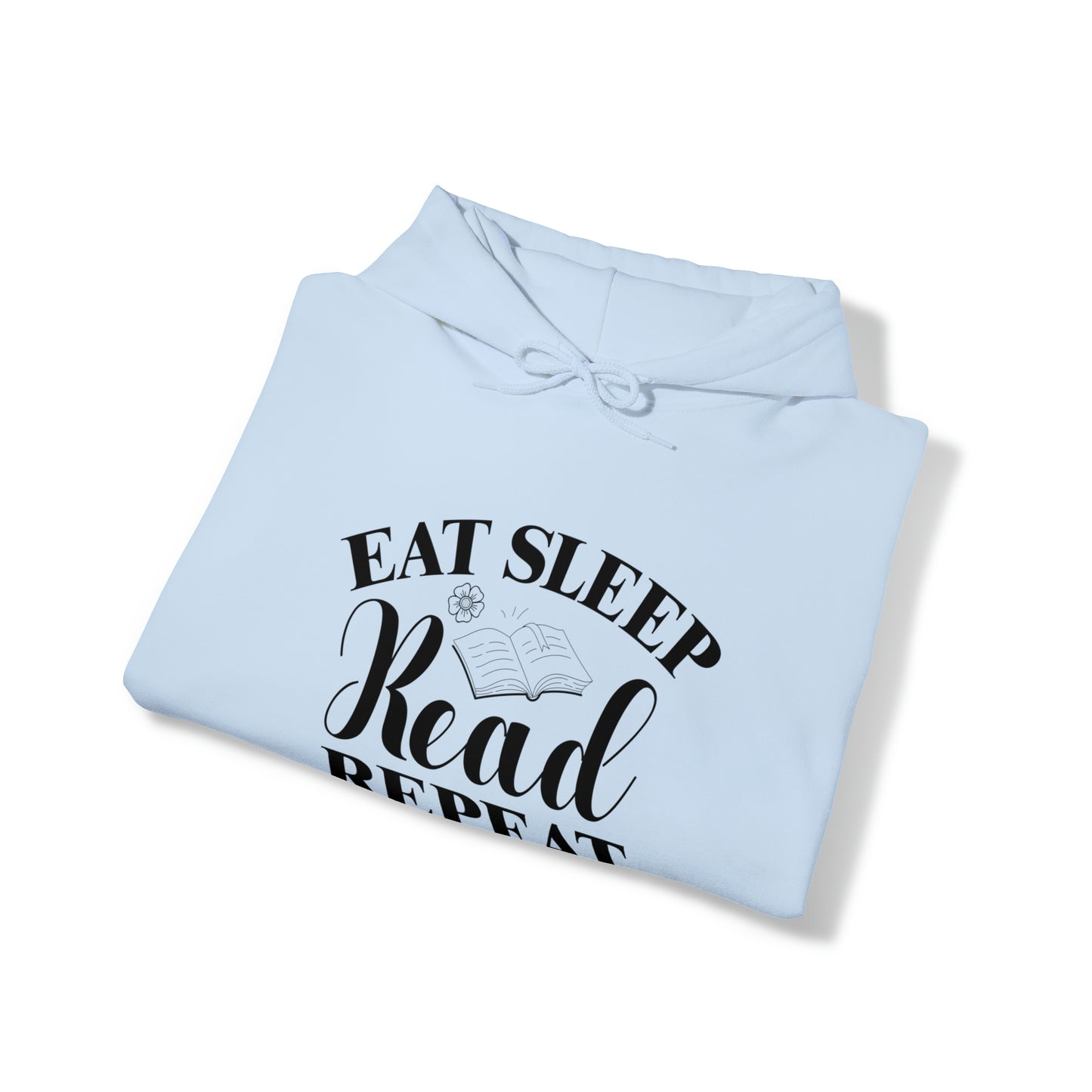 "Eat Sleep Read Repeat" Unisex Heavy Blend™ Hooded Sweatshirt