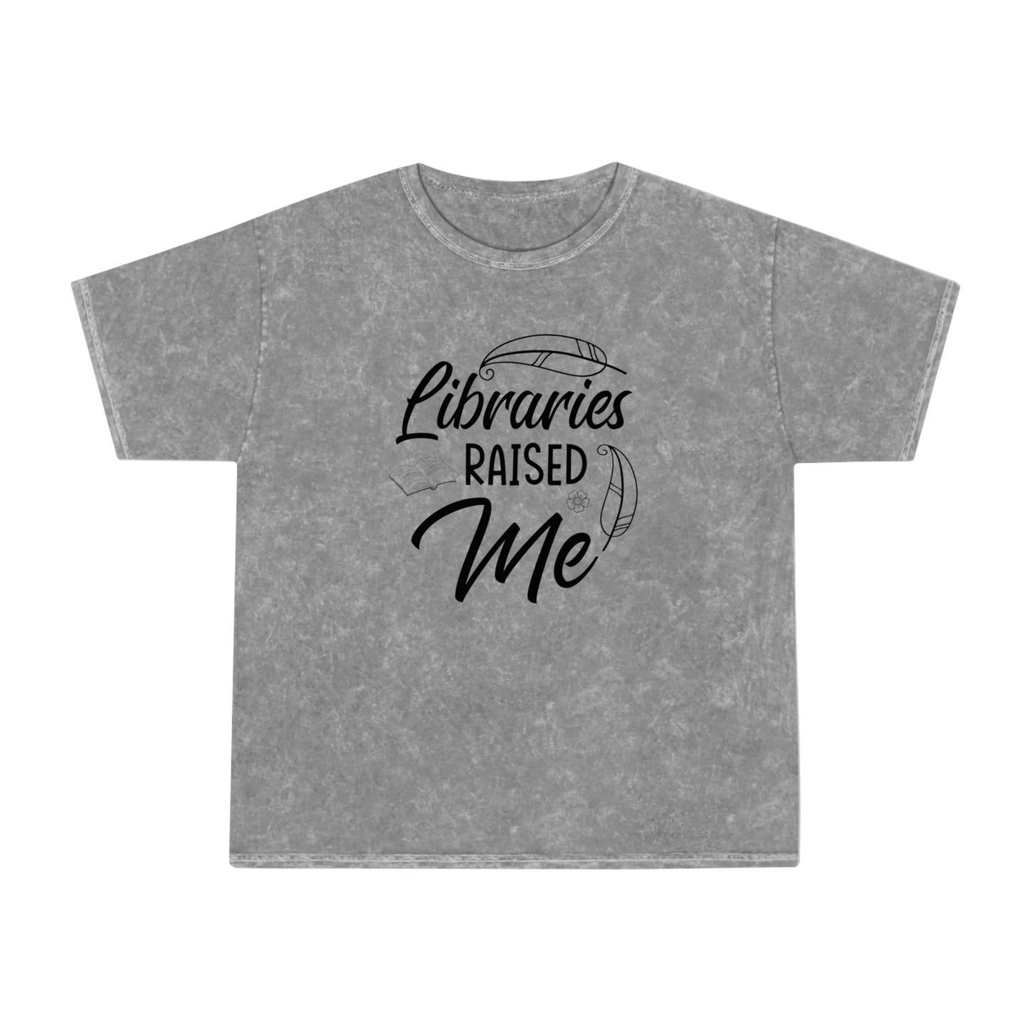 "Libraries Raised Me" Mineral Wash T-Shirt