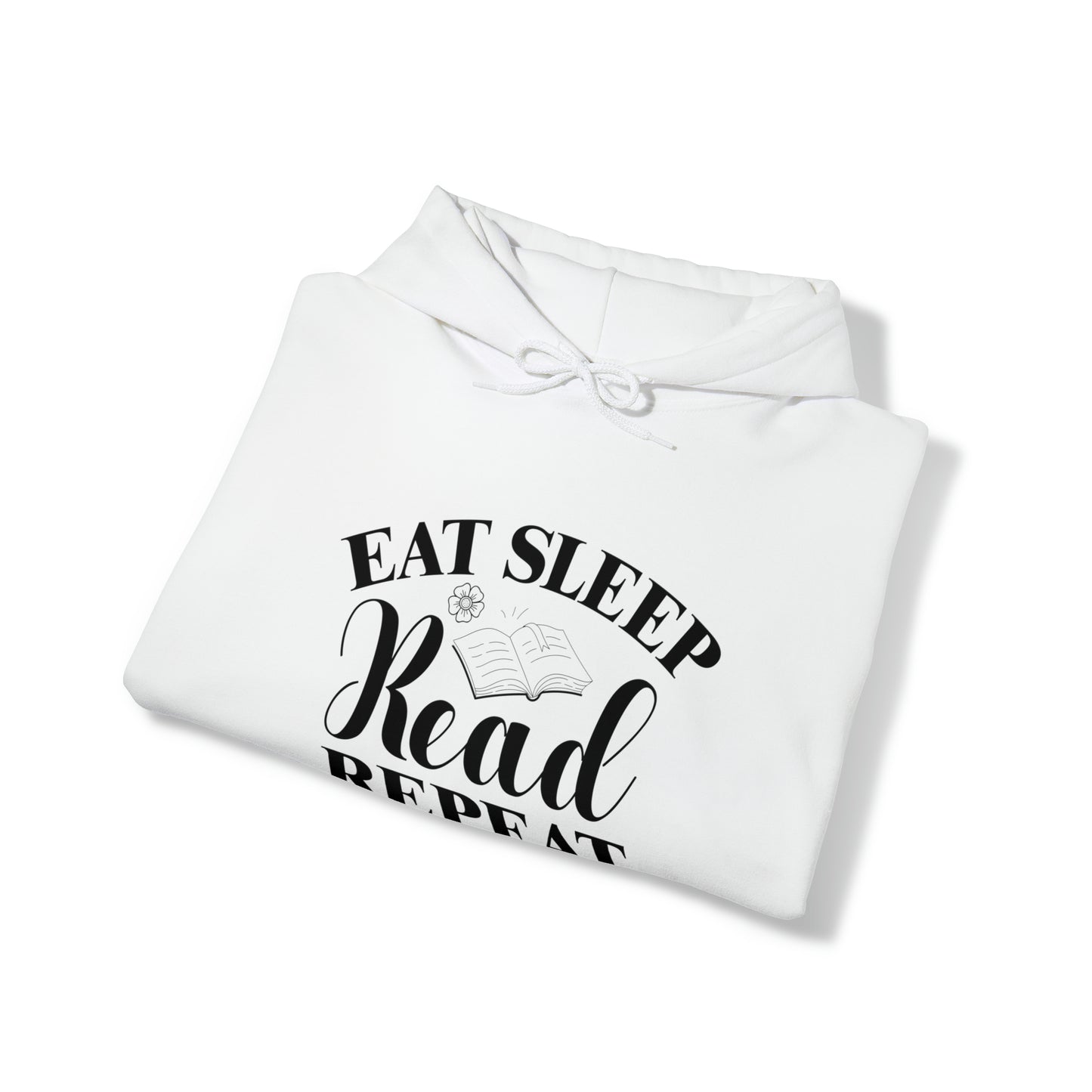 "Eat Sleep Read Repeat" Unisex Heavy Blend™ Hooded Sweatshirt