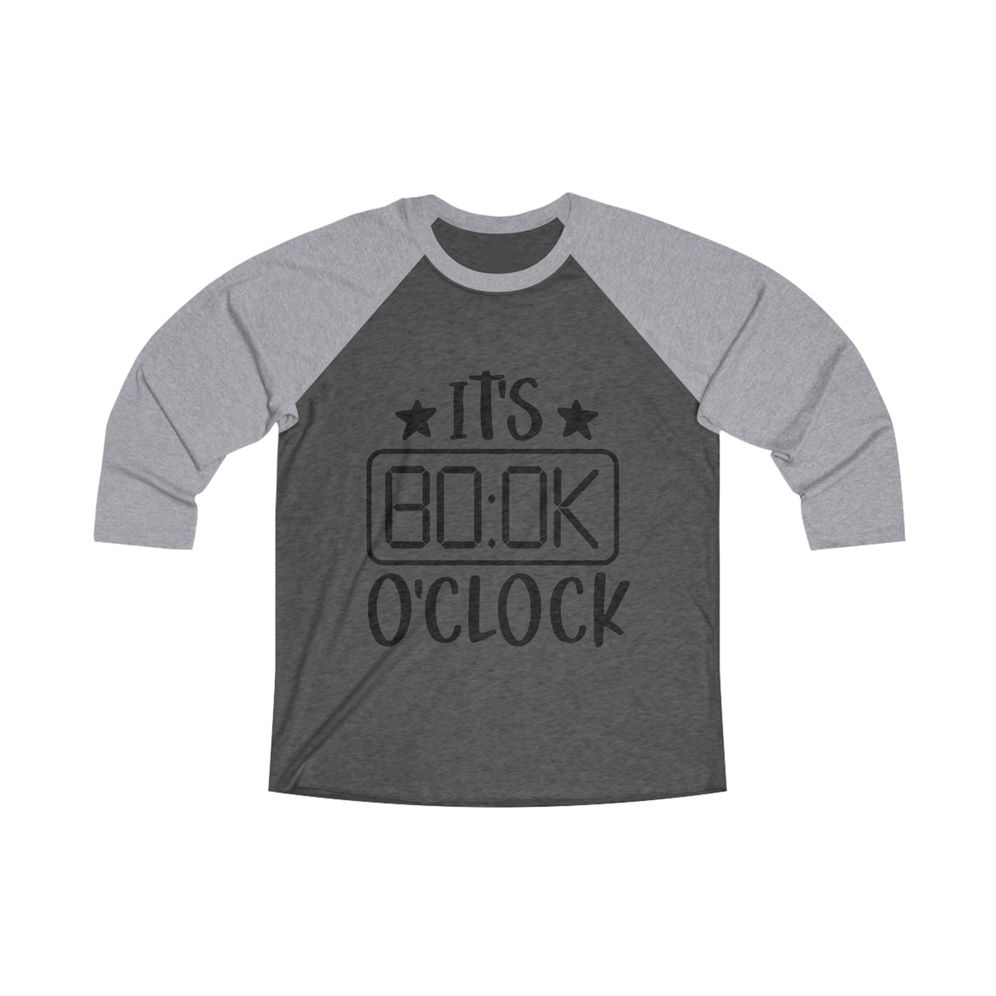 "It's Book O'Clock" Tri-Blend 3\4 Raglan Tee