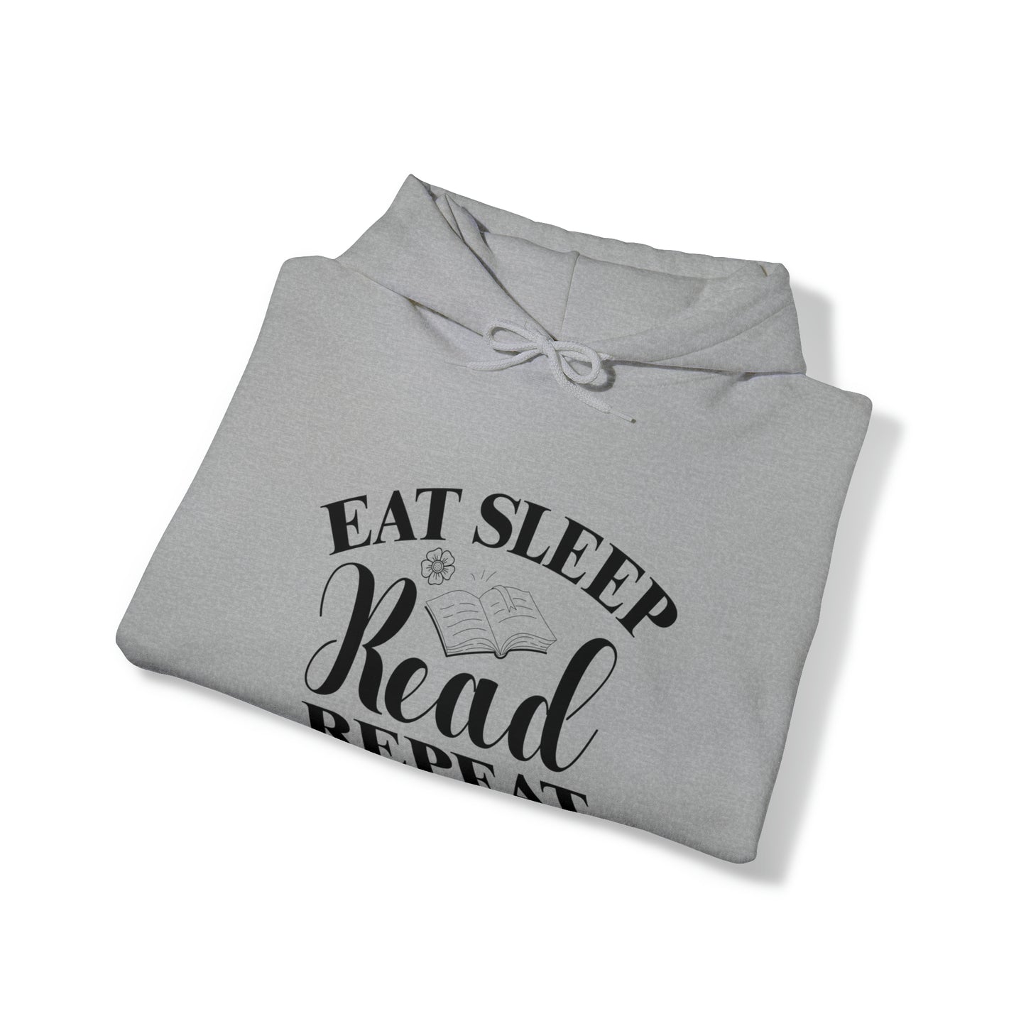 "Eat Sleep Read Repeat" Unisex Heavy Blend™ Hooded Sweatshirt