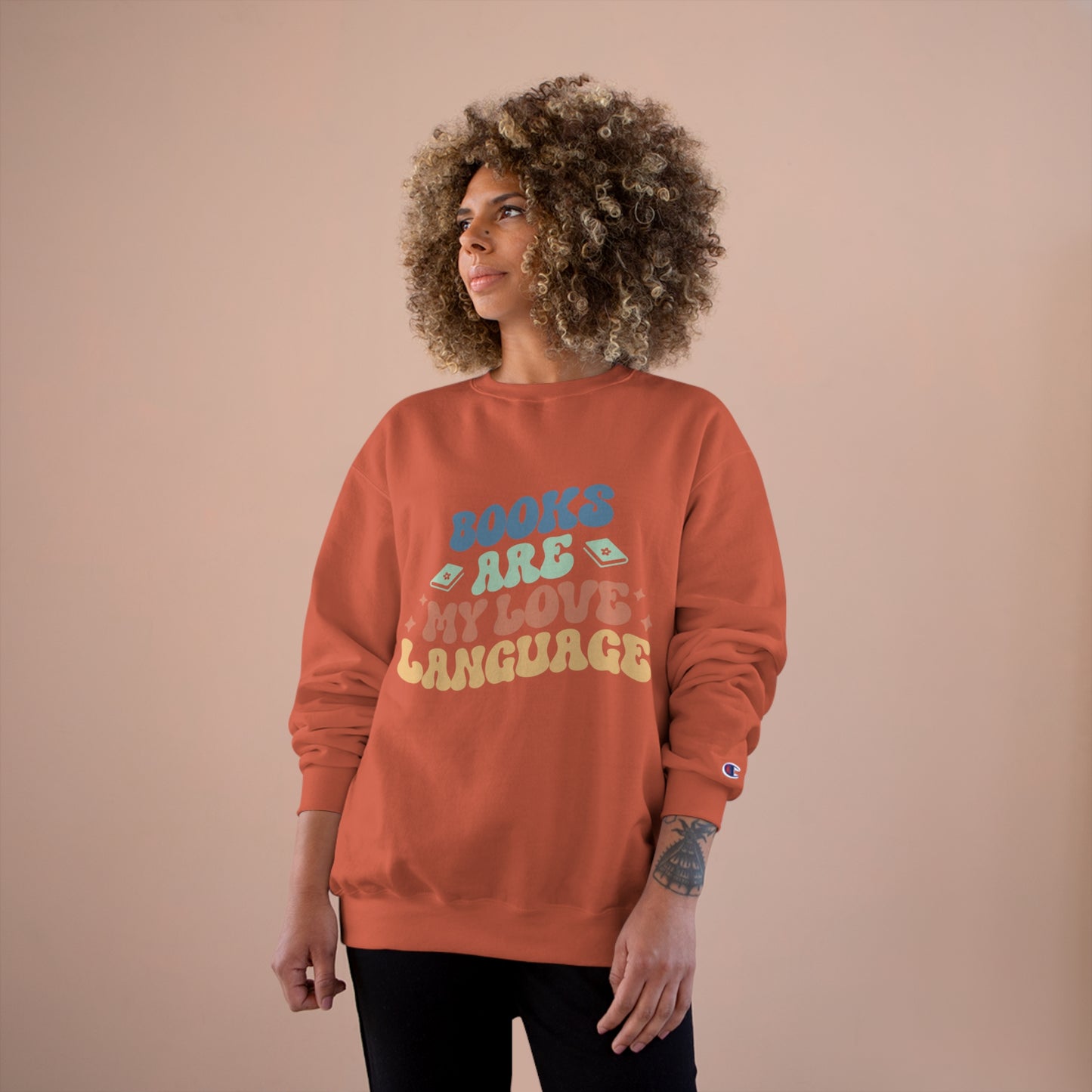 "Books are my Love Language" Champion Sweatshirt