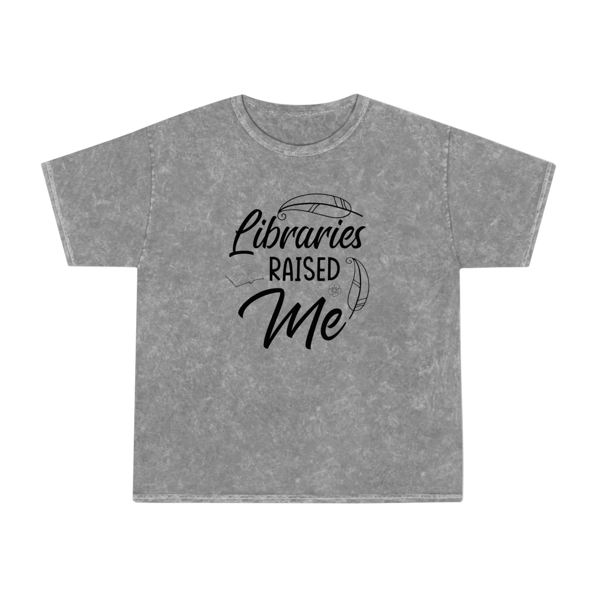 "Libraries Raised Me" Mineral Wash T-Shirt