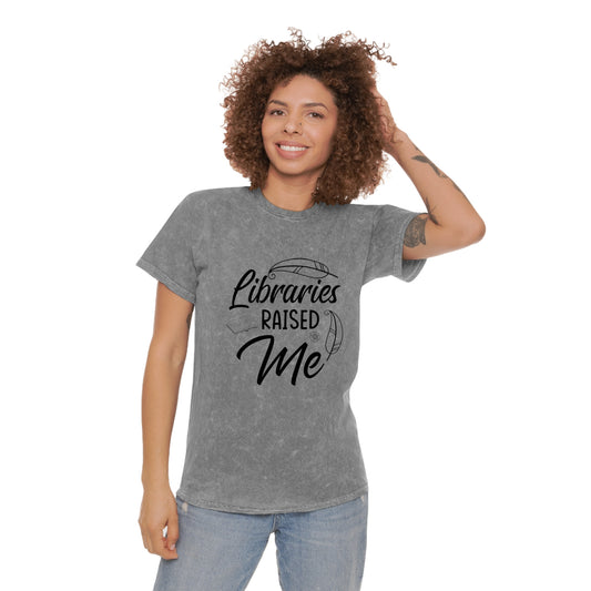 "Libraries Raised Me" Mineral Wash T-Shirt