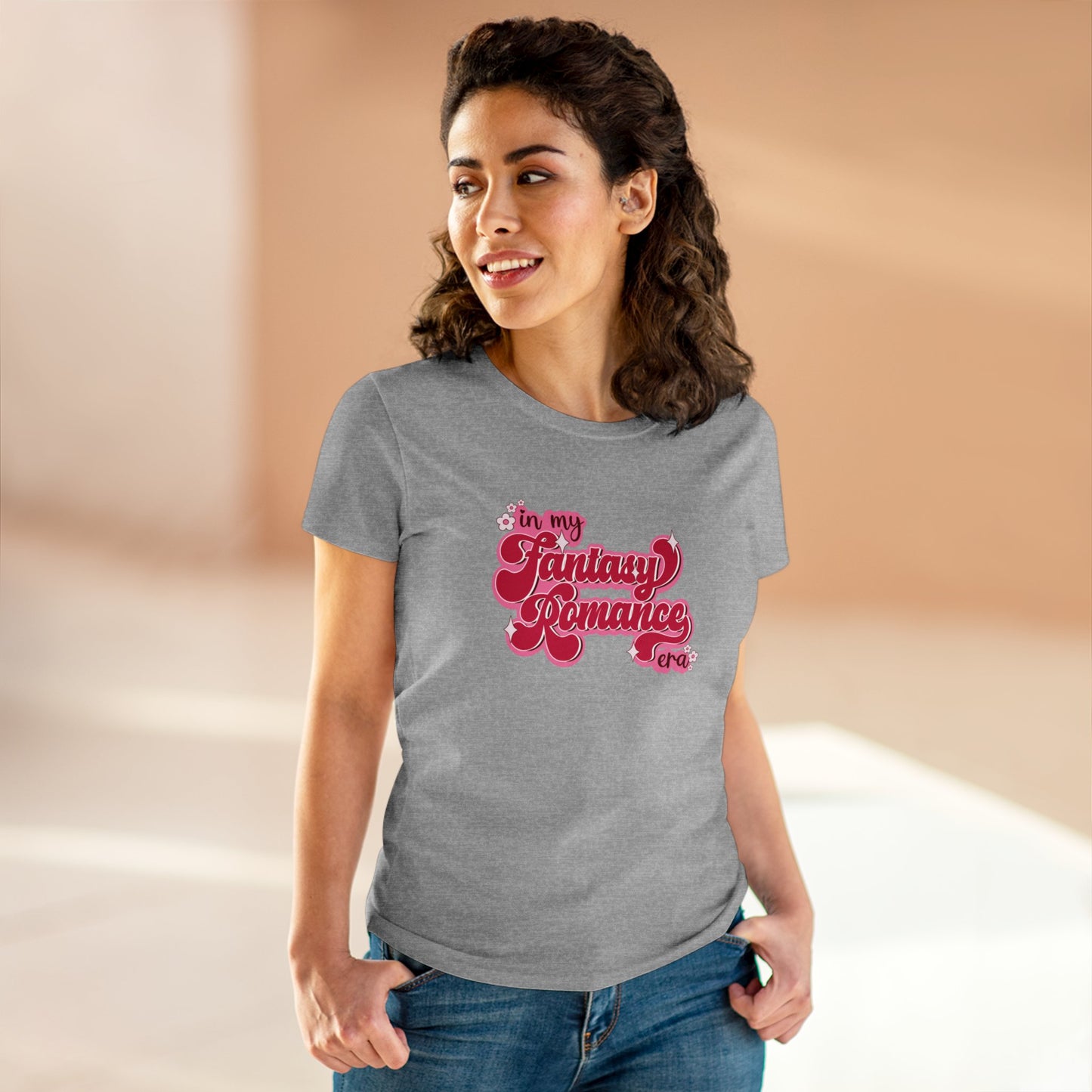 "In My Fantasy Romance Era" Women's Midweight Cotton Tee