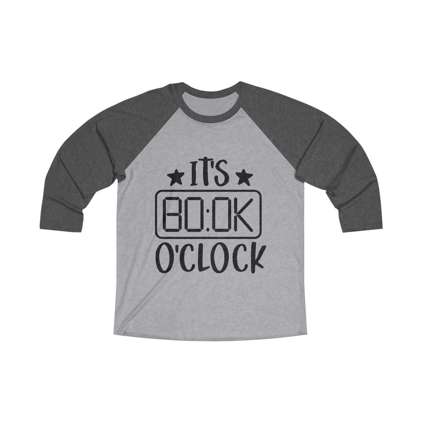 "It's Book O'Clock" Tri-Blend 3\4 Raglan Tee