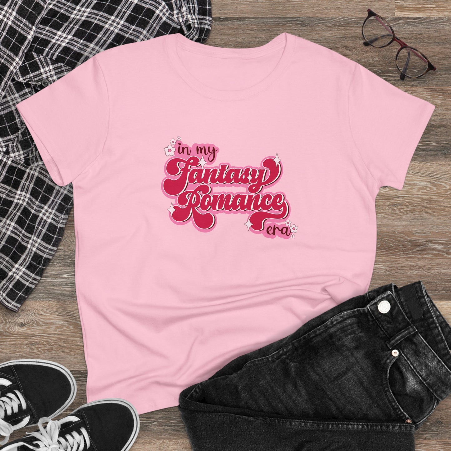 "In My Fantasy Romance Era" Women's Midweight Cotton Tee