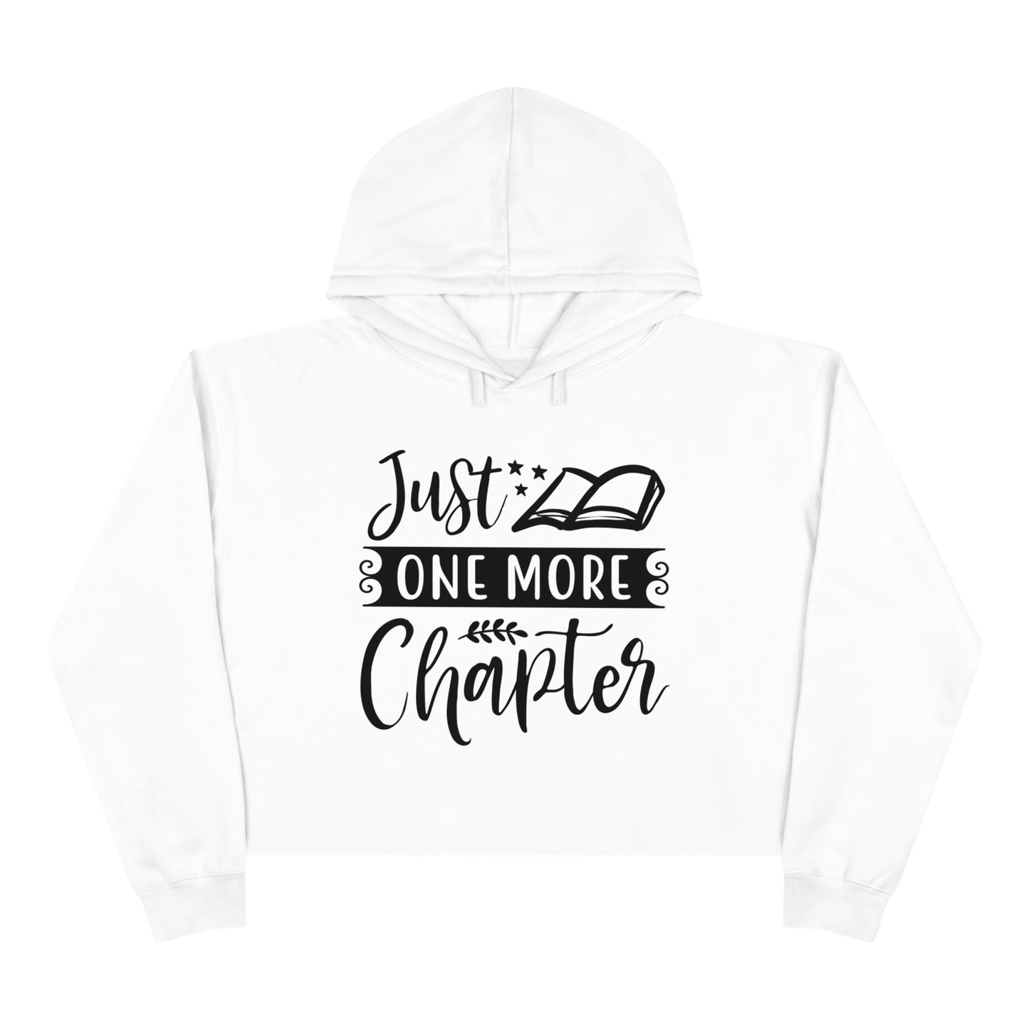 "Just One More Chapter" Crop Hoodie