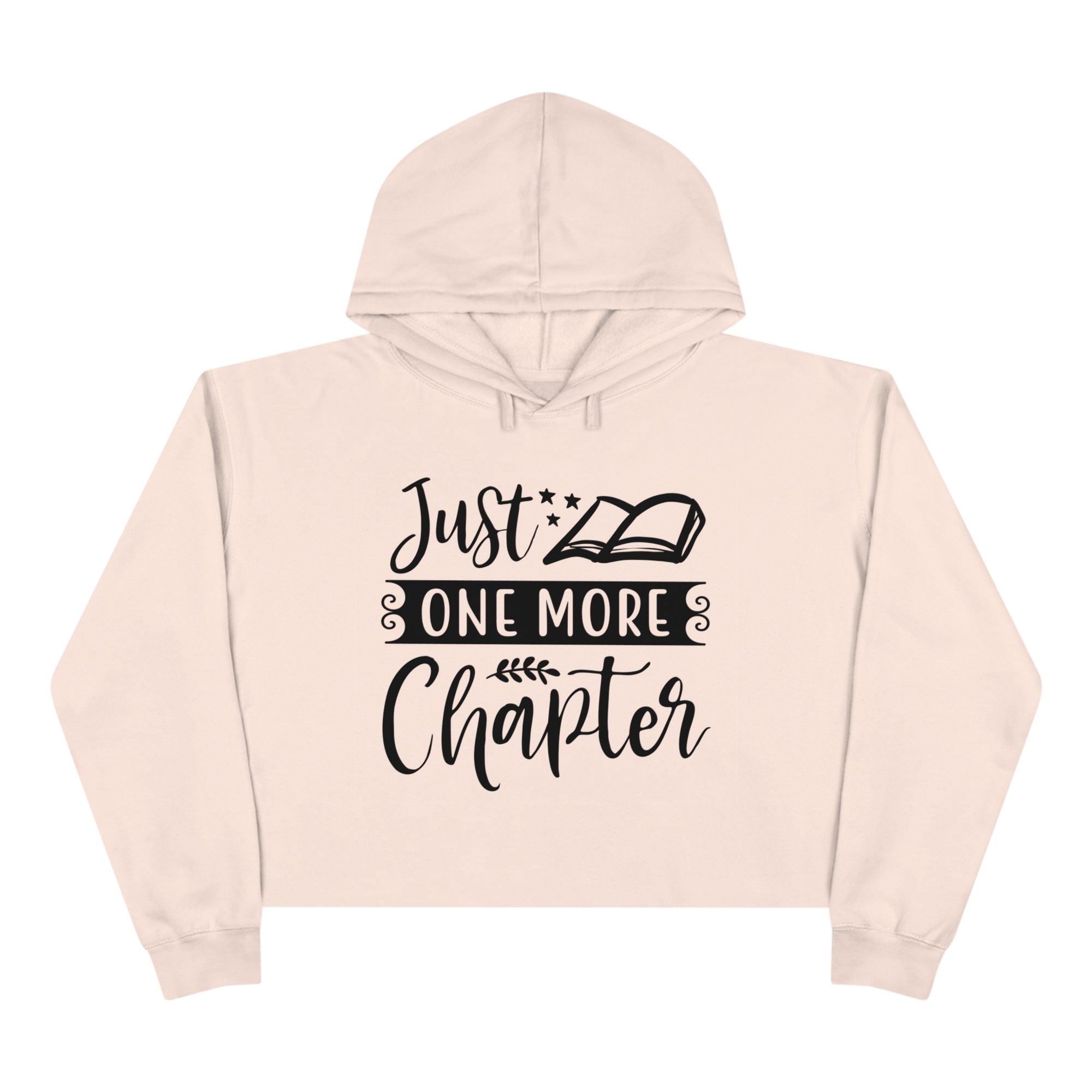 "Just One More Chapter" Crop Hoodie