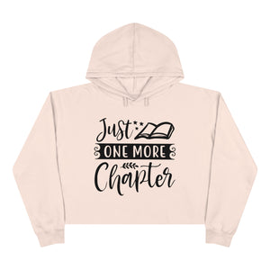 "Just One More Chapter" Crop Hoodie
